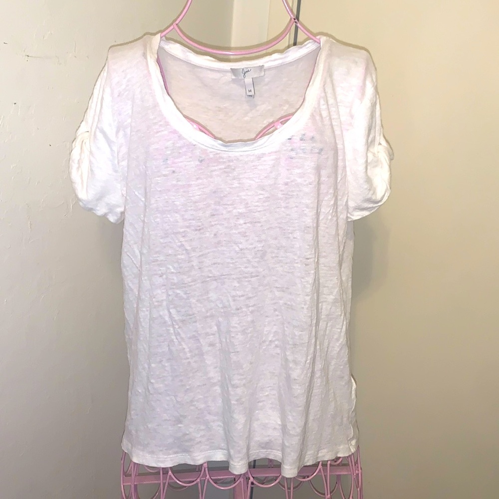 Joie white cotton shirt- medium